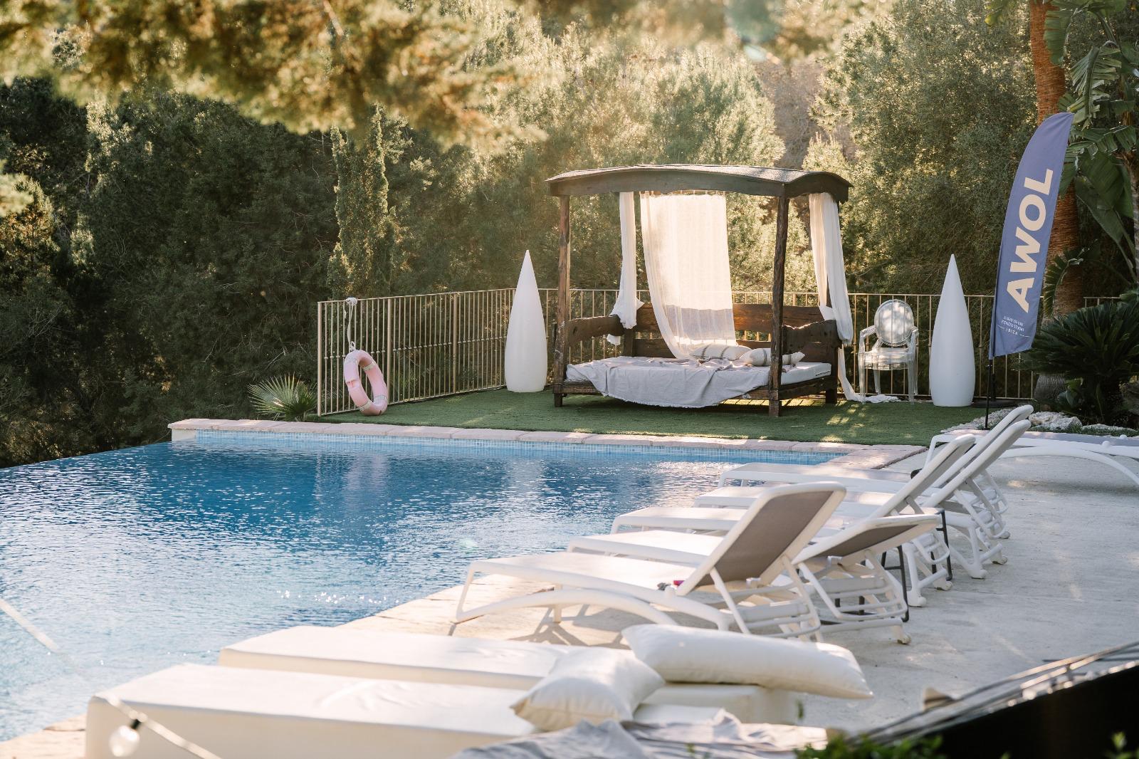 Wellness retreat setting